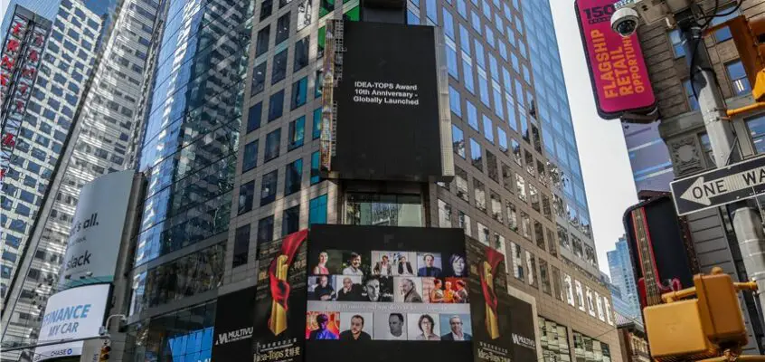 Idea-Tops launches at Times Square New York