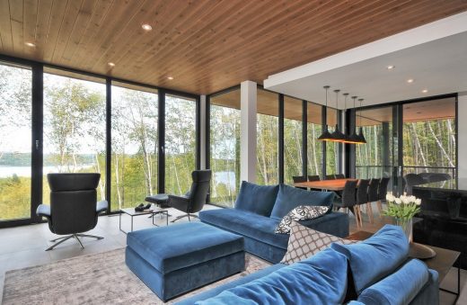 Pilon Hebert Residence in Potton Quebec