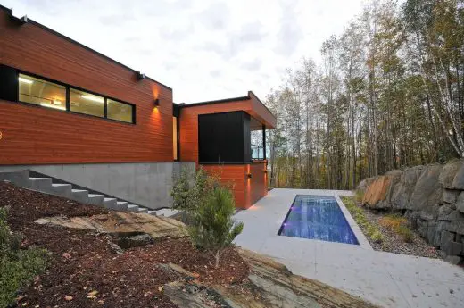 Pilon Hebert Residence in Potton Quebec