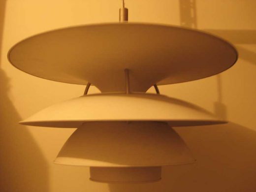 Large Vintage Poul Henningsen PH-6 1/2 lamp Danish lighting design