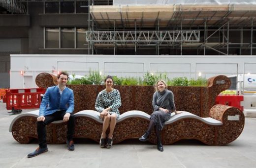 Rocks and Reeds bench London Festival of Architecture City Parklets 2019