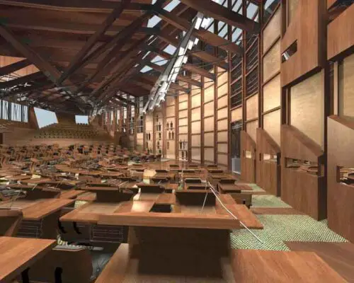 Scottish Parliament Building Debating Chamber
