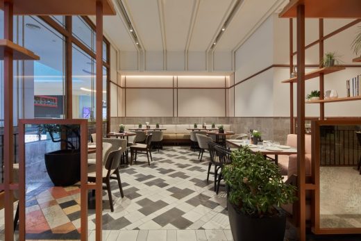 ASMA Dubai Mall restaurant interior design for 3 Emirati Siblings