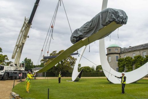Aston Martin Sculpture Goodwood Festival of Speed 2019 construction