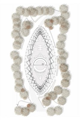 Leaf and Bean Coffee Co Pavilion Frankfurt building plan