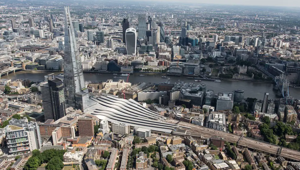 London Bridge Station aerial photo