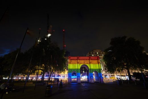 Marble Arch London Pride Hyde Park Illumination 2019