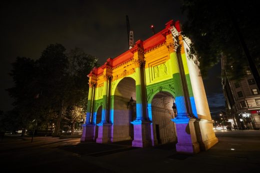 Marble Arch Pride in London Illumination Hyde Park 2019