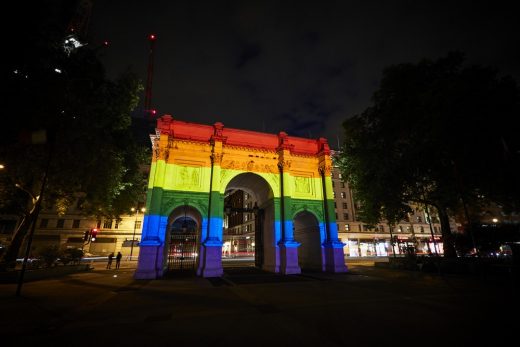 Marble Arch Pride in London Illumination Hyde Park 2019