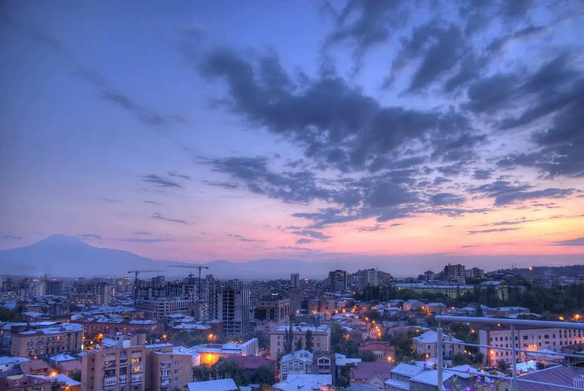 Yerevan Armenia city buildings