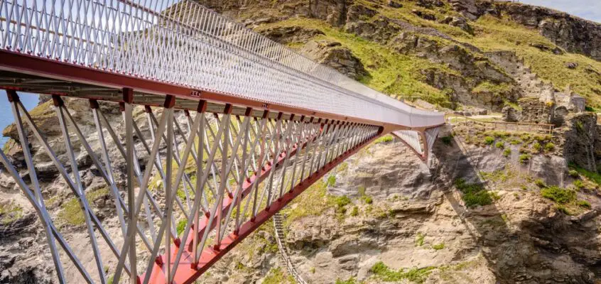 New Tintagel Castle Bridge Cornwall