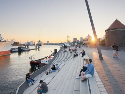 Niederhafen River Promenade Hamburg