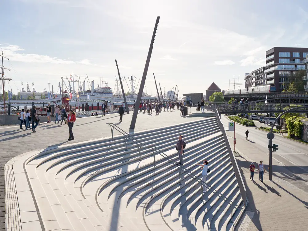 Niederhafen River Promenade Hamburg