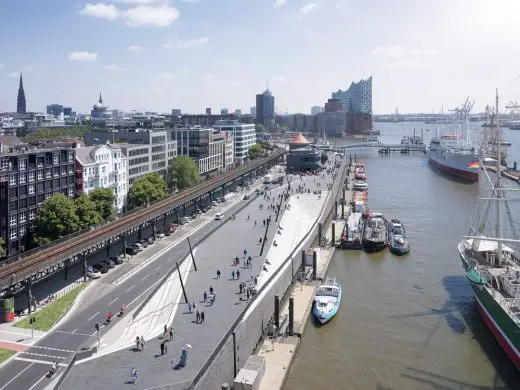 Niederhafen River Promenade Hamburg