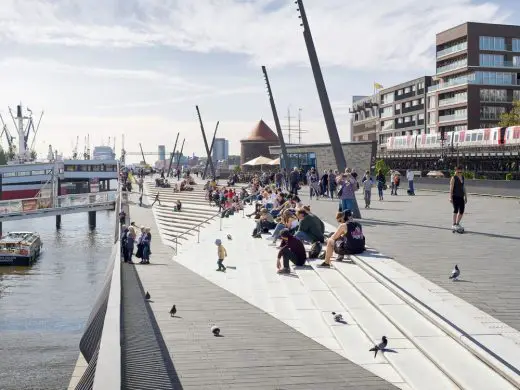 Niederhafen River Promenade Hamburg