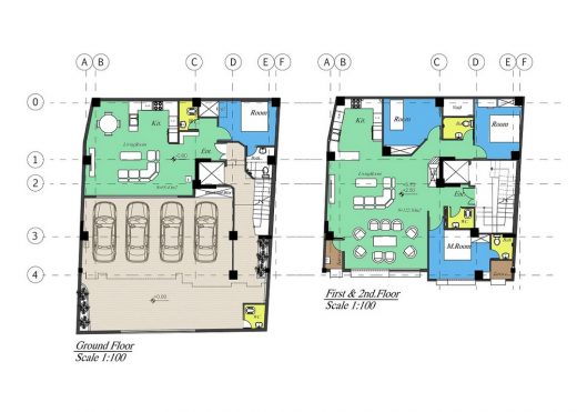 Housing in Isfahan on Mosala Street lower plan