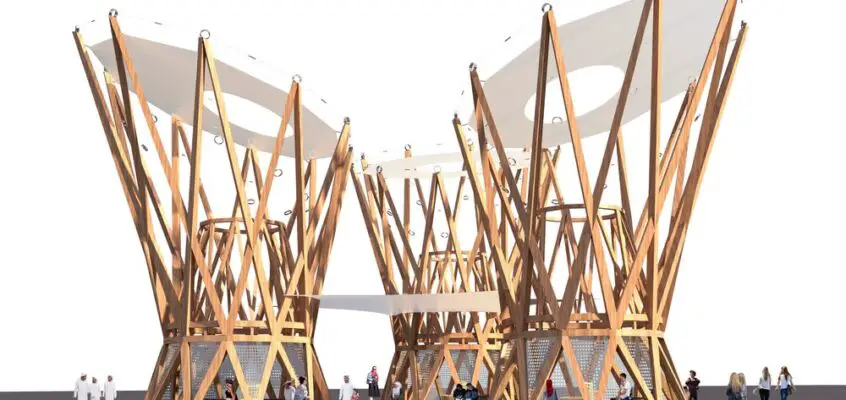 Timber Pavilion Dubai Design Week 2019, UAE