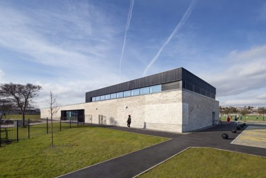 Clydebank Community Sport Hub building design by Marc Kilkenny-Architects