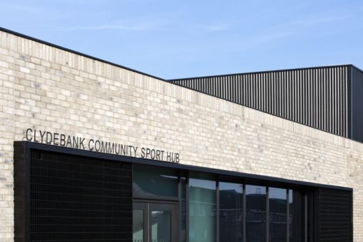 Clydebank Community Sport Hub building design by Marc Kilkenny-Architects