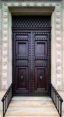 Beaux-Arts Flagg Building at GW, District of Columbia, entry doors