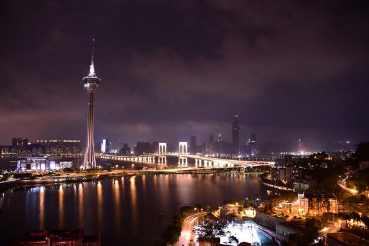 Macau city view at night