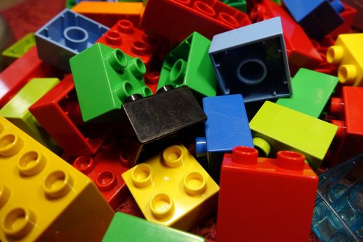 Plastic and its use in construction modelling lego blocks