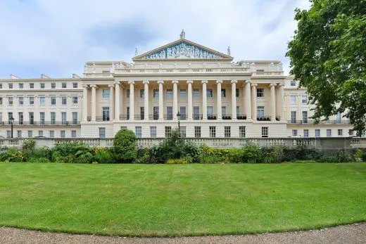 Regents Park Cumberland Terrace properties in London