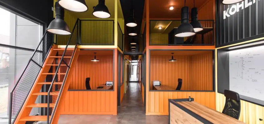 Shipping Containers Office in Cieplewo, Gdansk