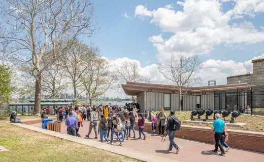 Statue of Liberty Visitor Screening Center building USA