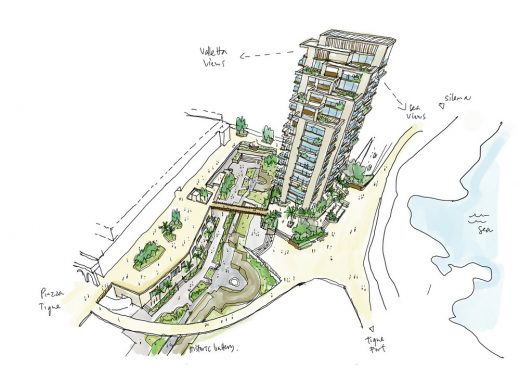 Tigné Point Malta Architecture News, Valletta mixed-use development