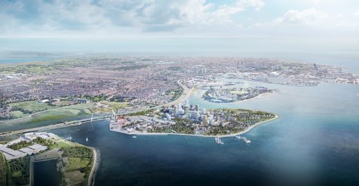 Tipner West Development Portsmouth masterplan by Gensler