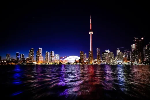Toronto buildings Ontario Canada night time