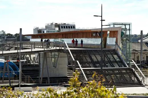 Train Station Footbridge in Laval, Mayenne by Dietmar Feichtinger Architectes