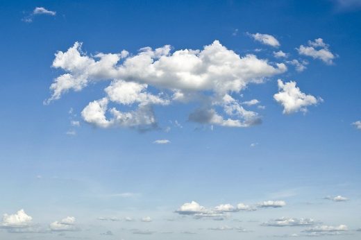 Why blue and white never go out of style clouds