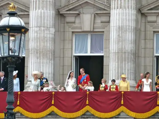 Buckingham Palace Royal family on balcony London
