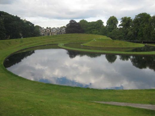 Landform, Edinburgh, Scotland, by Charles Jencks, at SNGMA