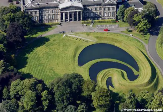 Landform, Edinburgh - earthworks at SNGMA, Scotland, by Charles Jencks