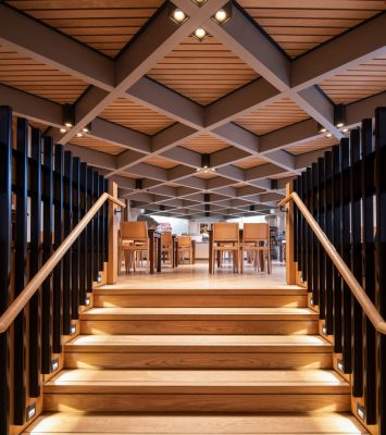 St Albans Cathedral Welcome Centre Building interior