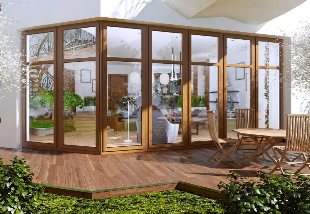 Unusual House conservatory extension