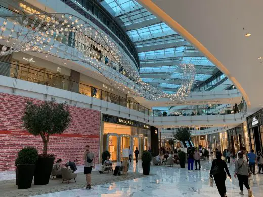 Dubai Mall shops interior retail