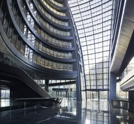 Leeza SOHO Beijing with World's Tallest Atrium