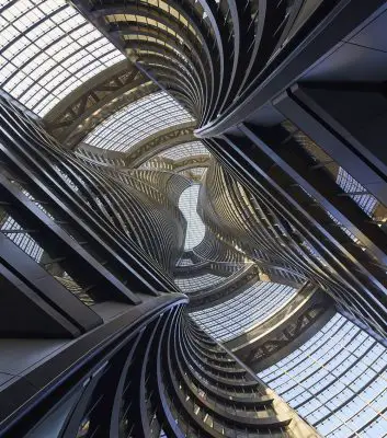 Leeza SOHO Beijing  building atrium China