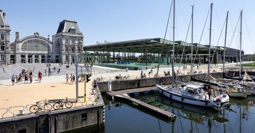 Transport Hub Project in Belgium design by Dietmar Feichtinger Architectes