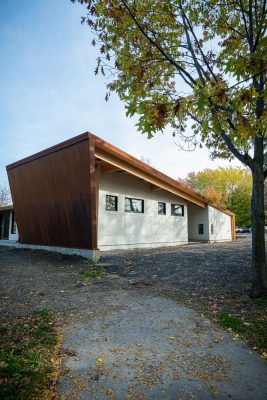 Corten Pavilion Clementine-de-la-Rousseliere-Park