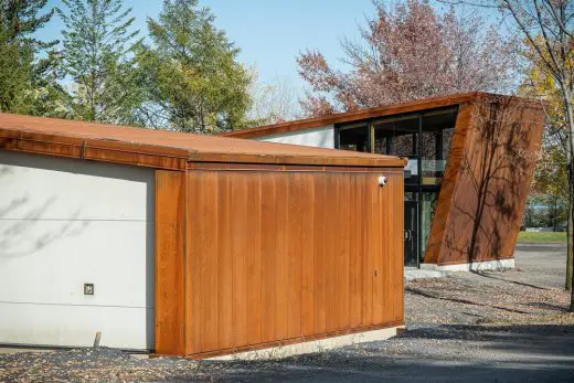 Corten Pavilion Clementine-de-la-Rousseliere-Park