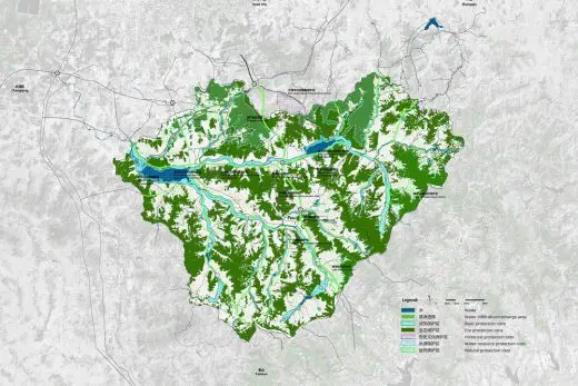 Ecological Masterplan Jinan by KCAP for Southern Mountains, Northern China