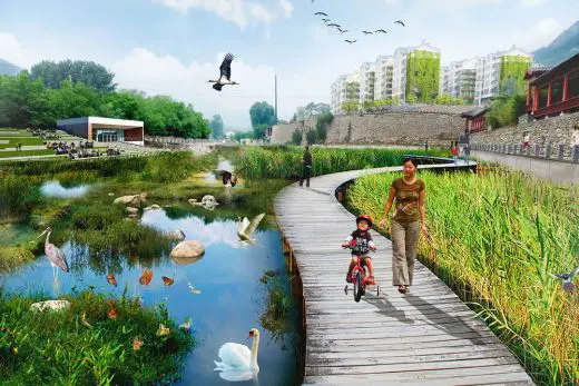 Ecological Masterplan Jinan design by KCAP + Ramboll Studio Dreiseitl in China