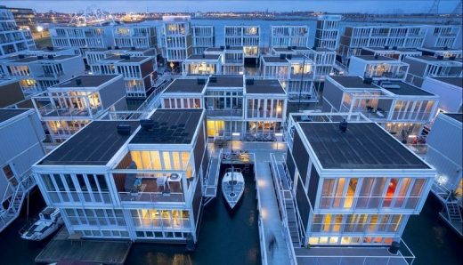 Floating Houses, IJburg, Amsterdam, Netherlands - Flood Resilient Architecture for the 21st Century