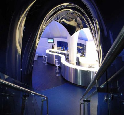 The O2 Lounge entrance stair