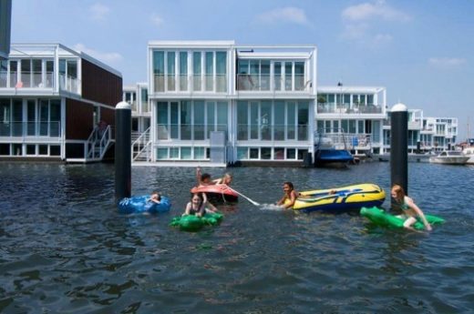 Flood Resilient Architecture for the 21st Century - Marlies Rohmer Architects’ Floating Houses, IJburg, Netherlands